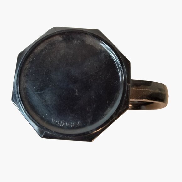 Arcoroc Black Octagon Ceramic Mug Vintage Coffee Cup France - Picture 8 of 9